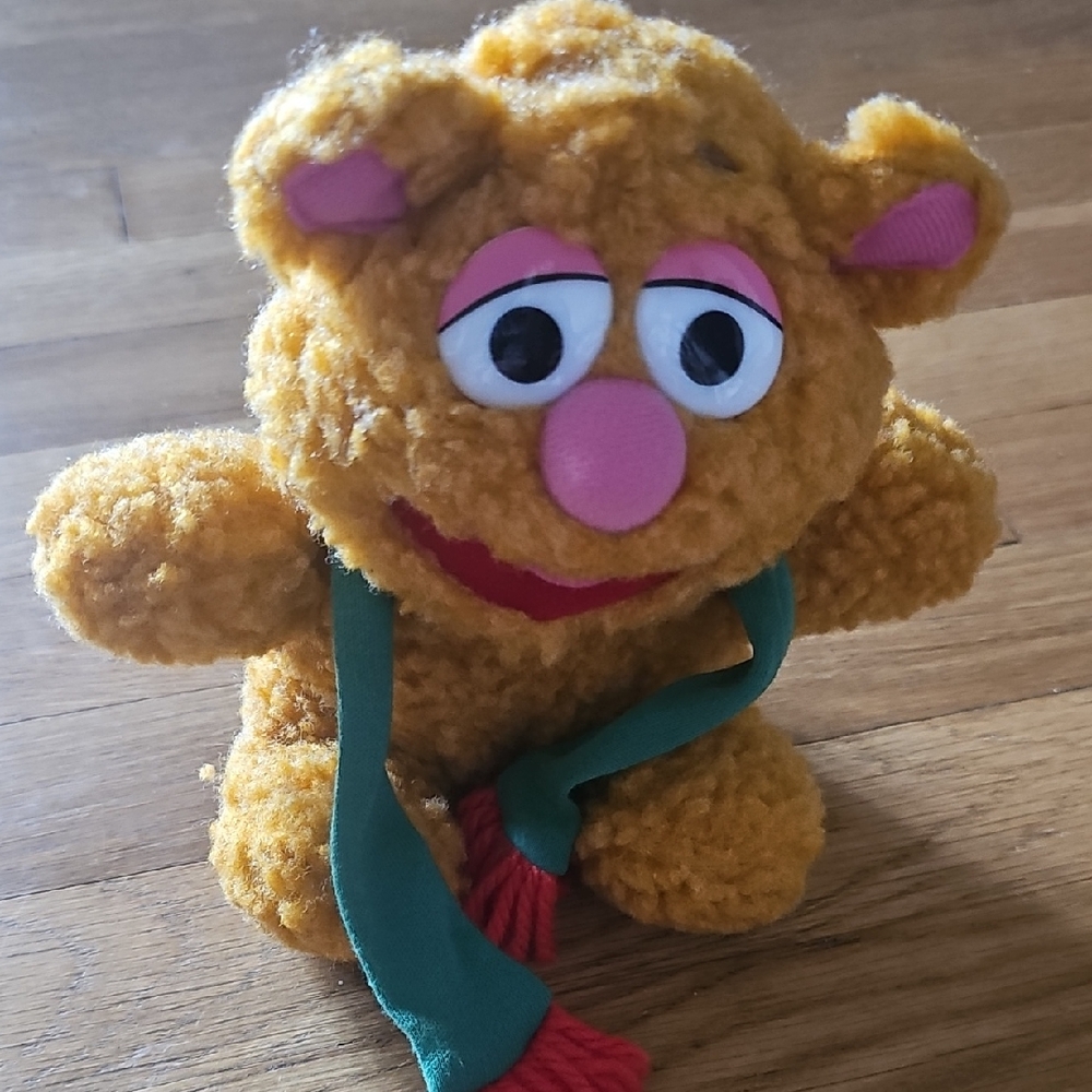 Baby Fozzie Bear 1987 Jim Henson Plush Stuffed Animal 8" Tall
